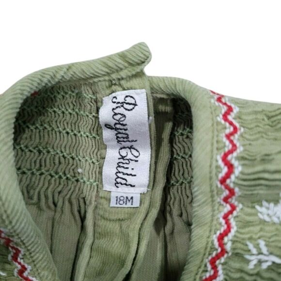 Corduroy smocked Snowflake dress - Picture 4 of 4